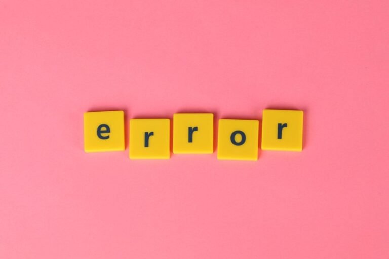 common errors and corrective measures