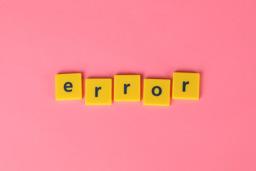common errors and corrective measures
